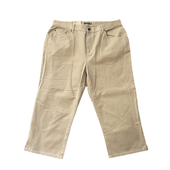 Lauren Ralph Lauren Denim - Lauren Ralph Lauren Jeans Co NWT Khaki Chino Mid Calf Summer Classic Pants 14W